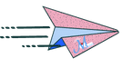 Decorative airplane illustration